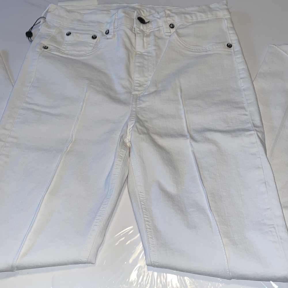 Rag & Bone White Manson High Rise Ankle Skinny Jean - Size  26” - Picture 8 of 13